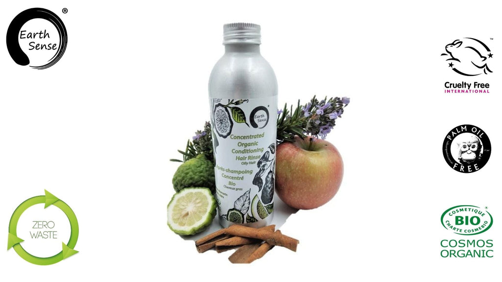 Soin Rinçant Concentré Bio au Romarin – Cheveux Gras 200 ml