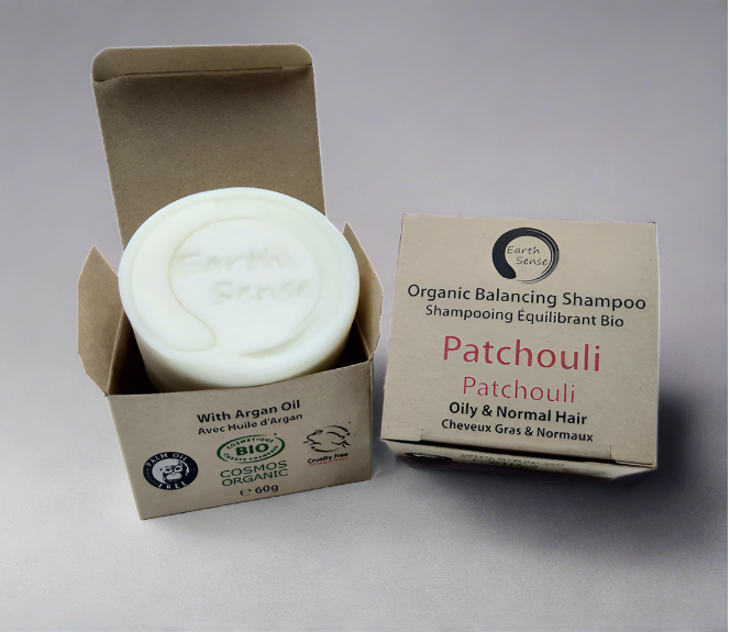 Shampoing Solide Bio Patchouli – Cheveux Gras 60 g